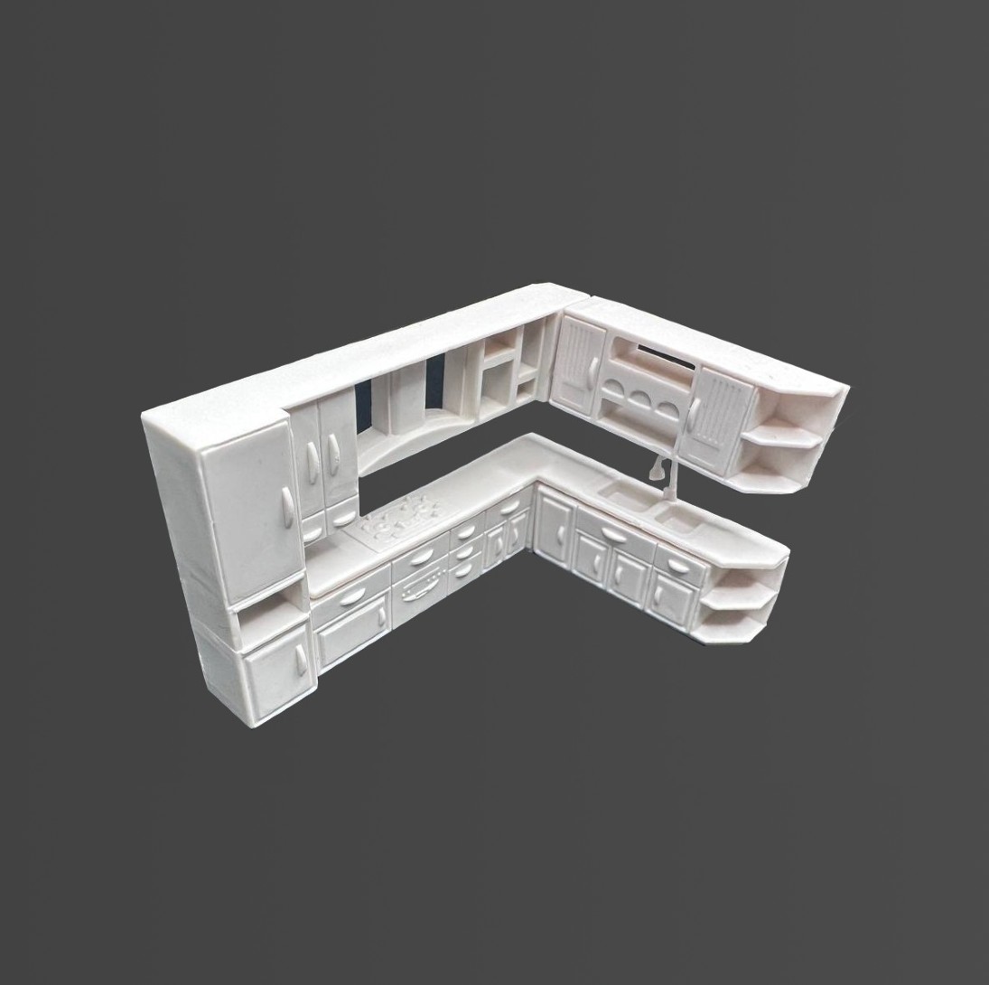 Кухонный гарнитур угловой KÖKVRÅ для макета