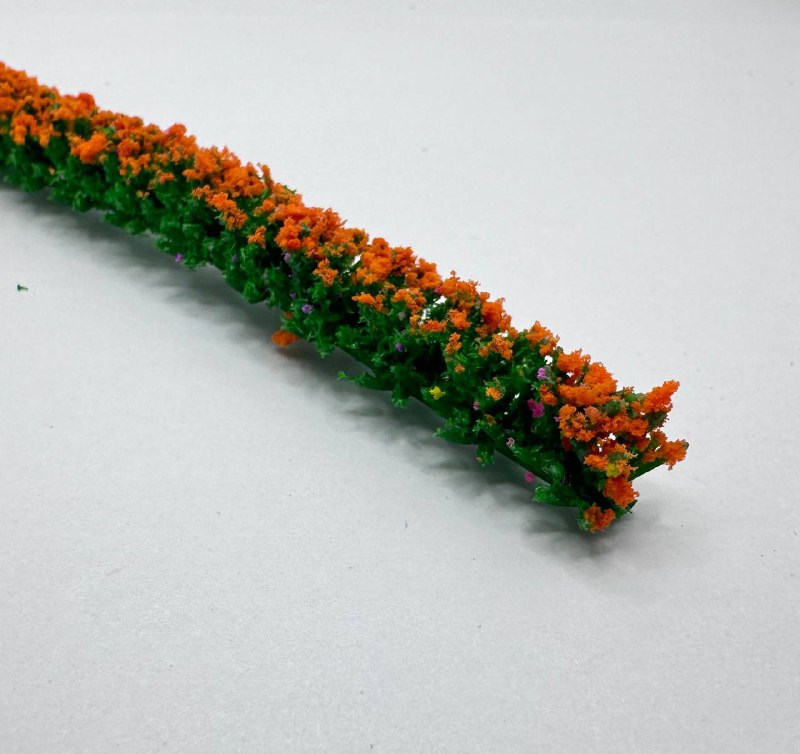 Кустарниковая полоска для макетирования "Оранжевый Оптимист"