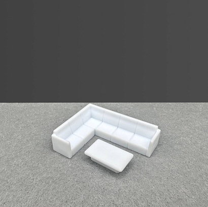 Комплект диван+столик для макетирования UGLÖV+PRYL