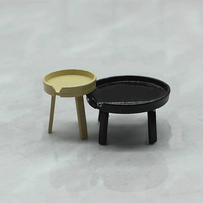 Набор столиков для макета KONTRASTA: «высокий и чёрный»